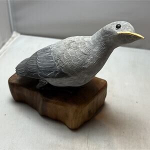 Baby Mockingbird Signed Artisan Made Decoy Spence Jackson